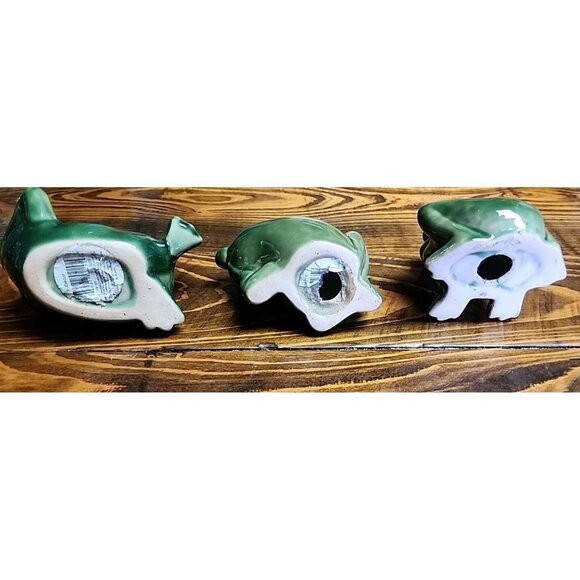 Frog Figures, Three Different. Collectible, Decorative. Pond, Garden, Planter - Picture 8 of 12
